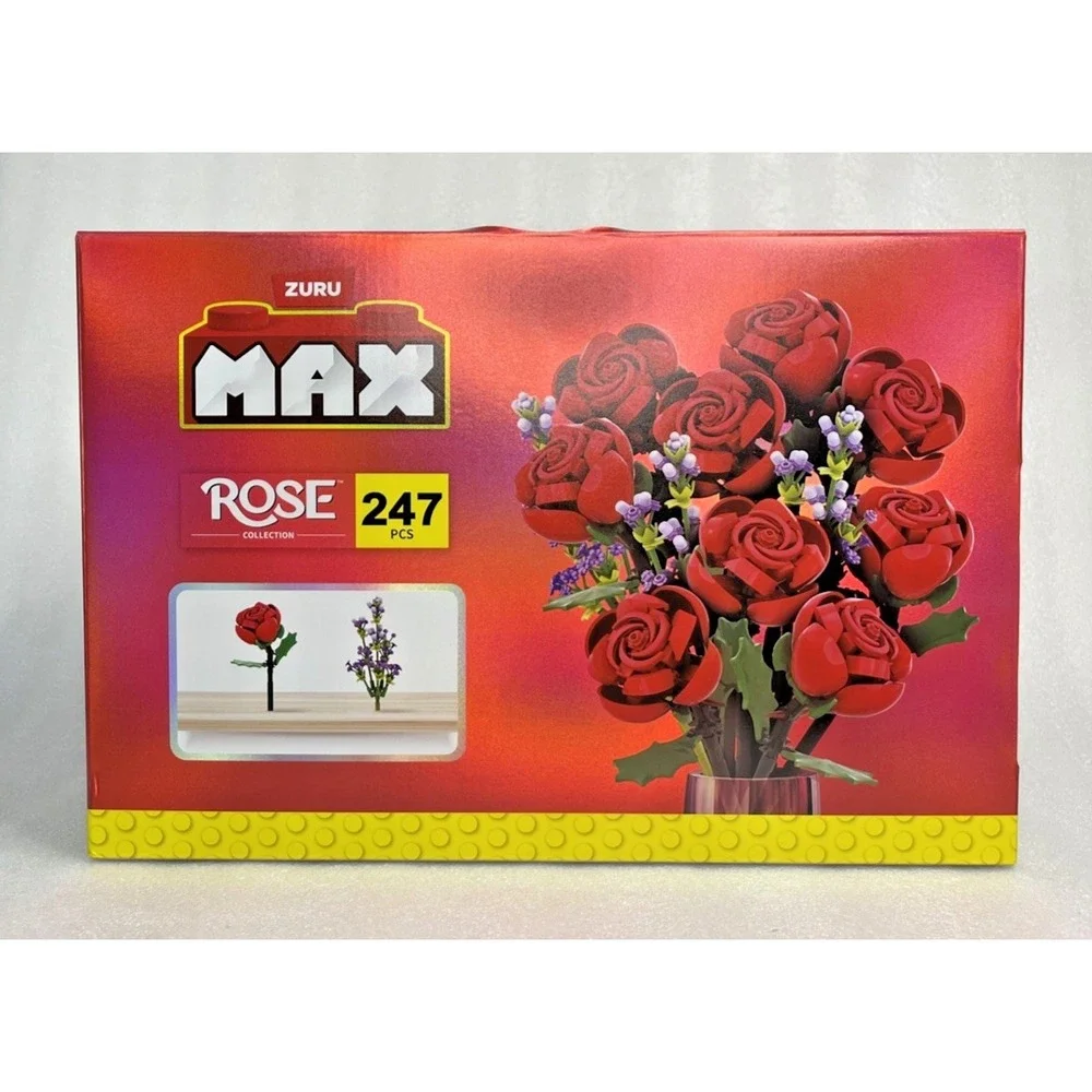 9 x Zuru MAX Bricks Build More Rose Collection Capsule 247 Pcs Each Building Set